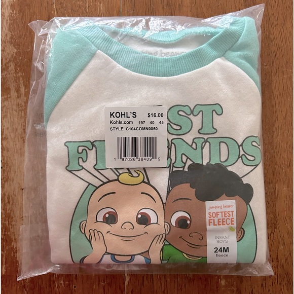 Jumping Beans Cocomelon fleece sweatshirt, 24M - Picture 2 of 6